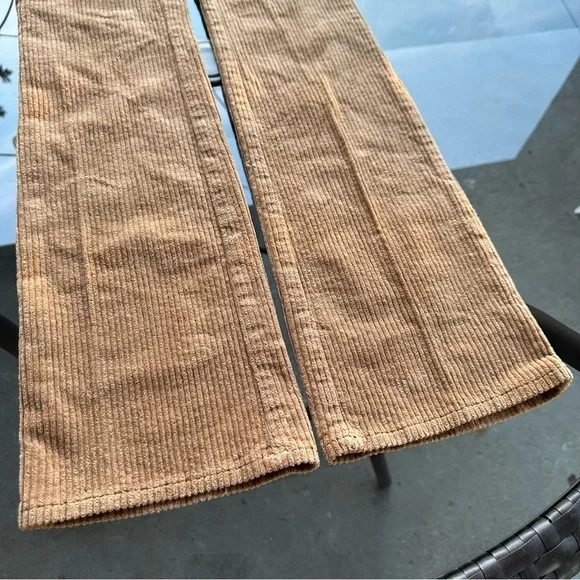 SOLD🤎L'AGENCE Oriana Corduroy High Rise Straight Leg Jean Pants in Tan - Size 25 - Picture 9 of 16